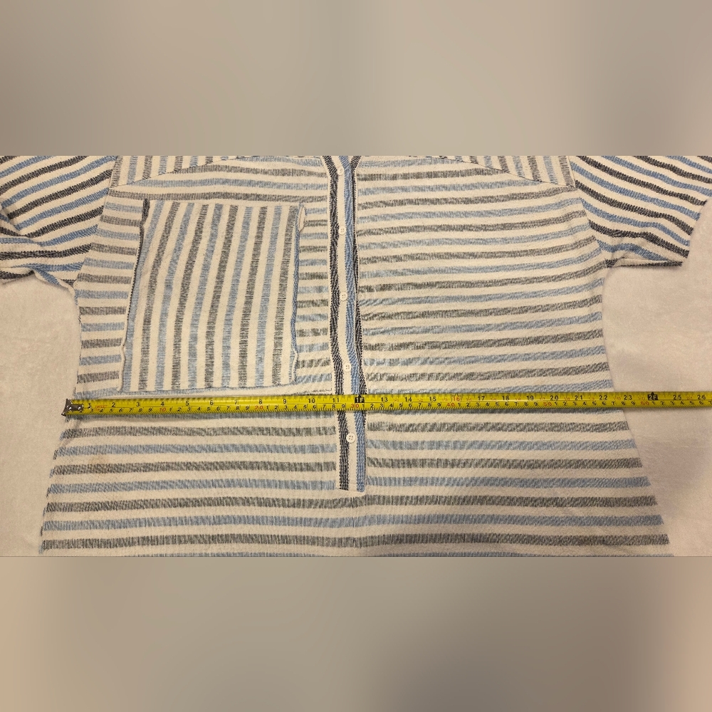Free People Striped Button-Up Romper Size M. - Picture 11 of 15